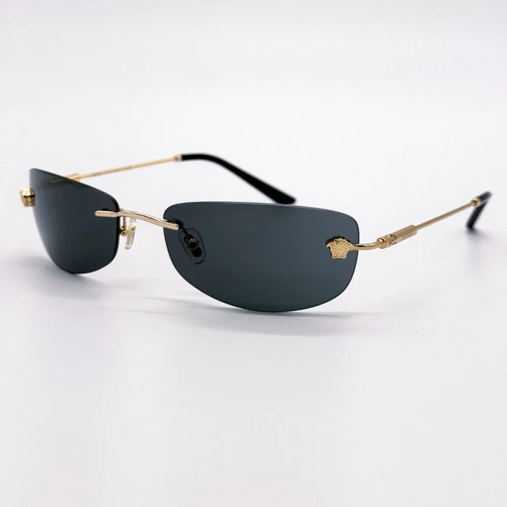 NEW VERSACE VE2279 1002/87 SUNGLASSES VE2279 100287 DARK GREY MOD 2279 1002/87